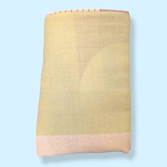 Pink & Yellow XL Rectangular Scarf - Picture 5 of 8